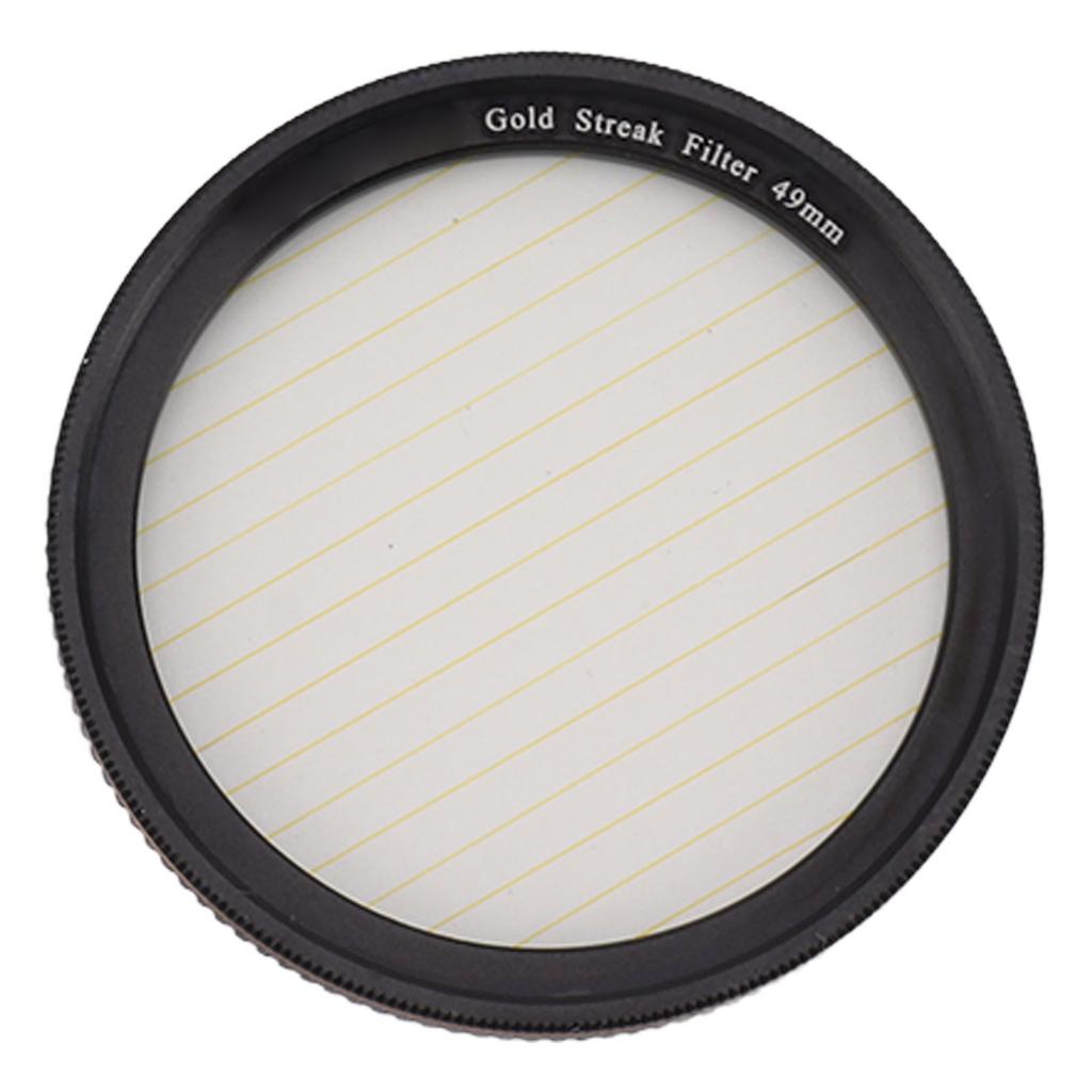 Gold Streak Filter Light   Effect Filter Optical Glass Camera Lens Filter with Case for Photography Nightshoot
