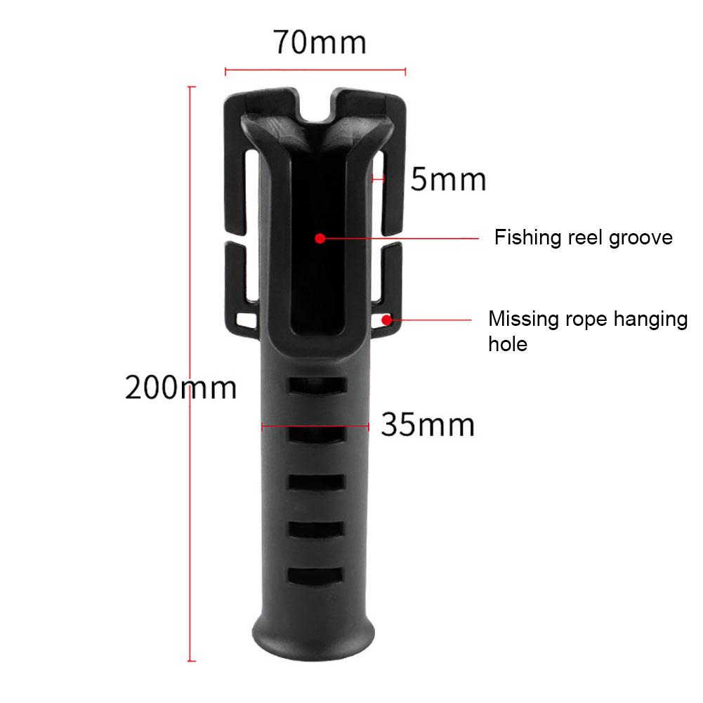 Portable Waist Belt Fishing Rod Holder Adjustable Length Multi-functional Lightweight Pole Inserter