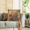 1Pc Octopus Kraken Attack Ship Pillow Cover, 18X18 Inch, Short Plush Decorative Cushion Case, Single-Sided Printing, Vintage Nau