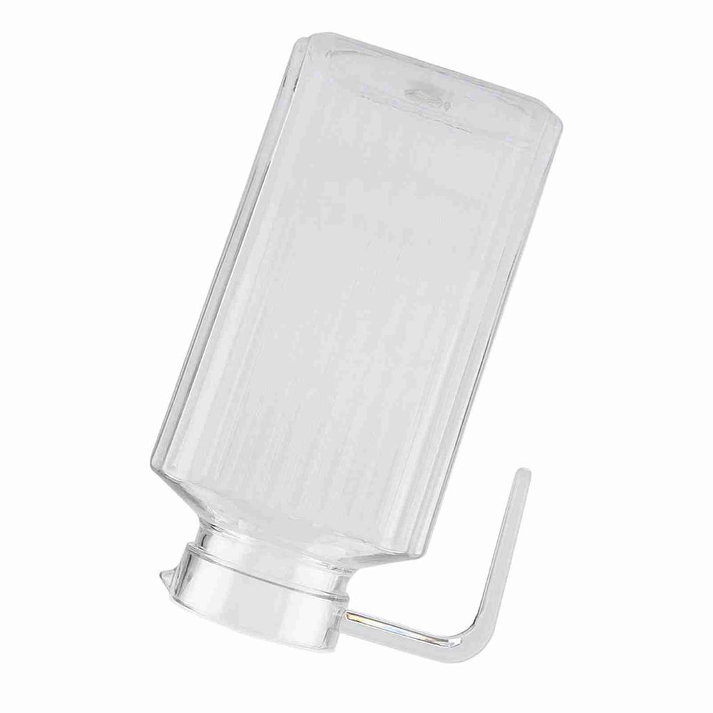 1800 ml transparente Saftflasche aus Acryl, gestreift, für Wasser, eiskaltes Saftkrug mit Deckel für Bar und Zuhause