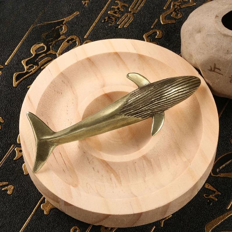 Blue Whale Figurines Vintage Sea Animal Statue Desktop Ornaments Office Decorations Crafts Accessories Child Gifts