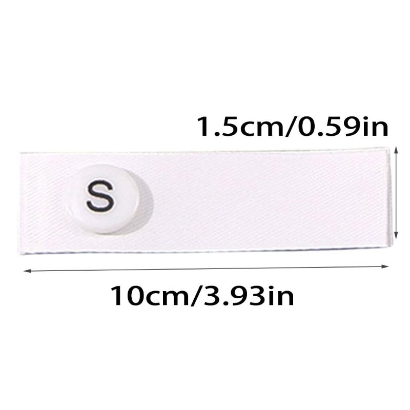 Sizes Change Accessory For Clothing Removable Washable Satins Fabric Label For Sewing And Fashion Designs