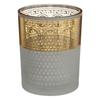Atmosphera "Special Holidays" Matte and Shiny Gold Glass Tealight Holder