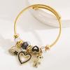 JYL TS Bracelet Beaded  Butterfly Sparkling Pendant For Friends Fosters Joy