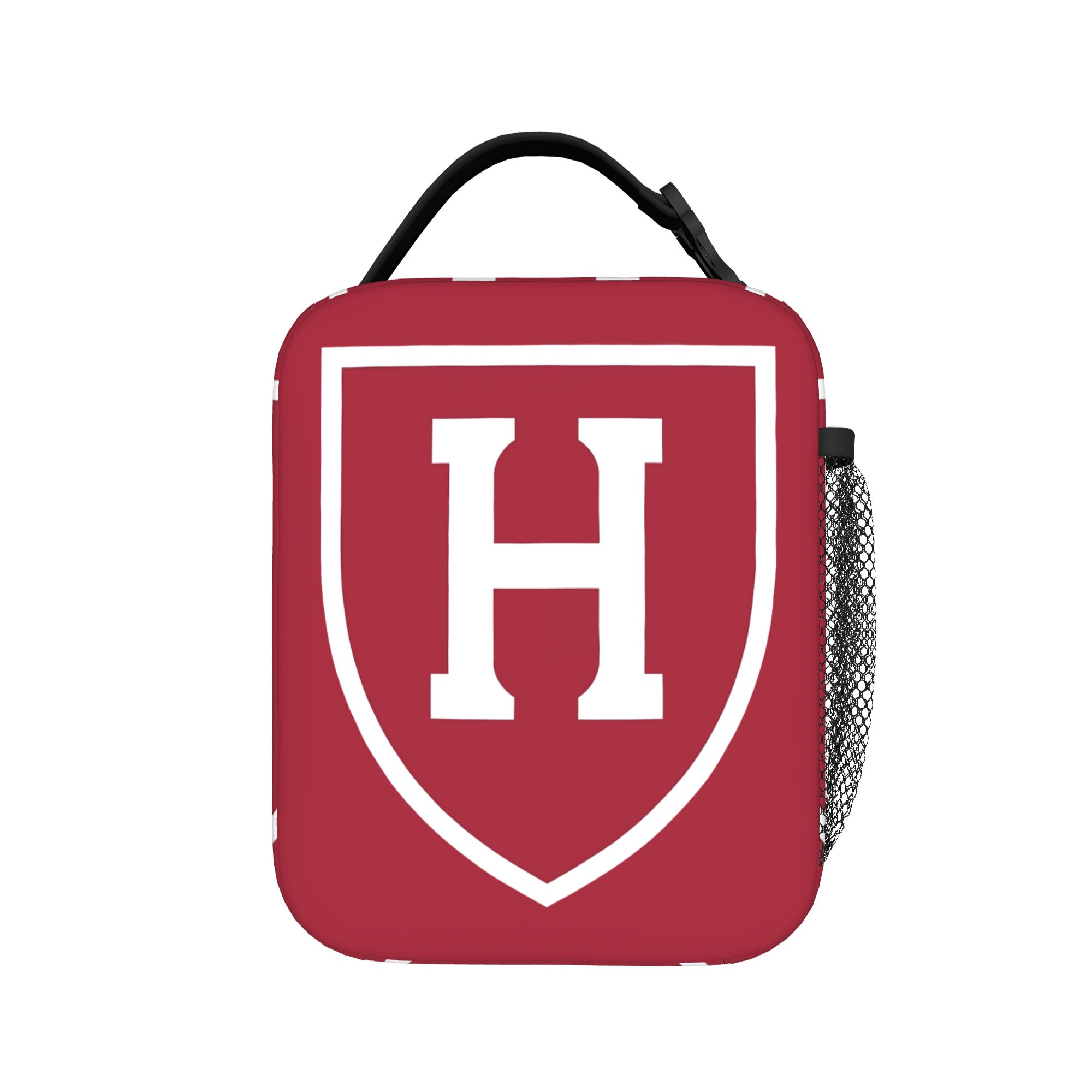 Harvard University Logo Lunch Bag Portable Zipper Lunch Box Child Office Designer Cooler Bag Vintage Thermal Tote Handbags One Size