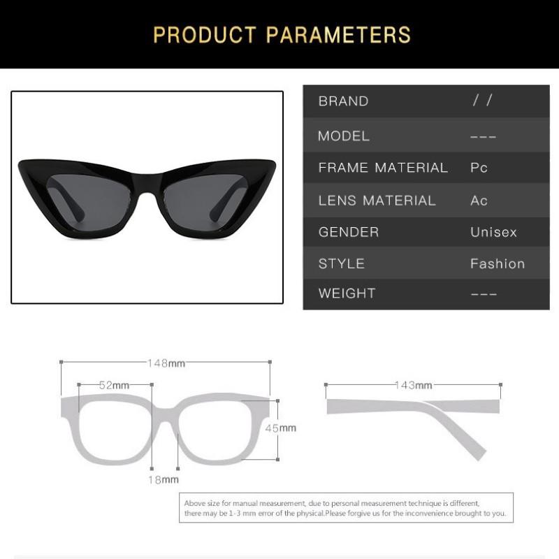 Vintage Cat Eye Sunglasses Women Fashion Luxury Sexy Small Frame Uv400 Leopard Sun Shades Glasses Female Feminino