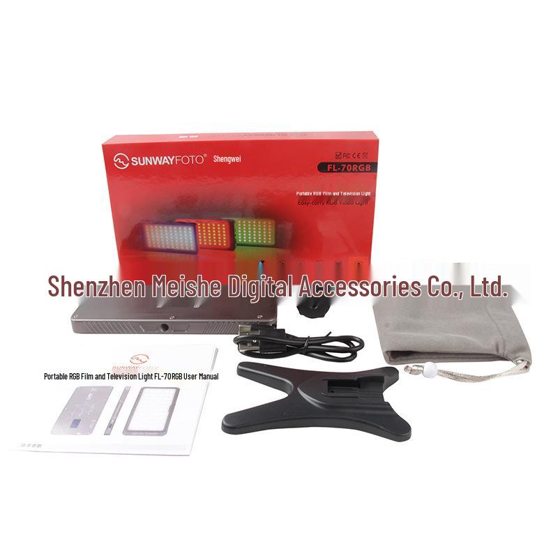 Shengwei FL-70RGB Portable Full-Color LED Photography and Video Fill Light Not Included