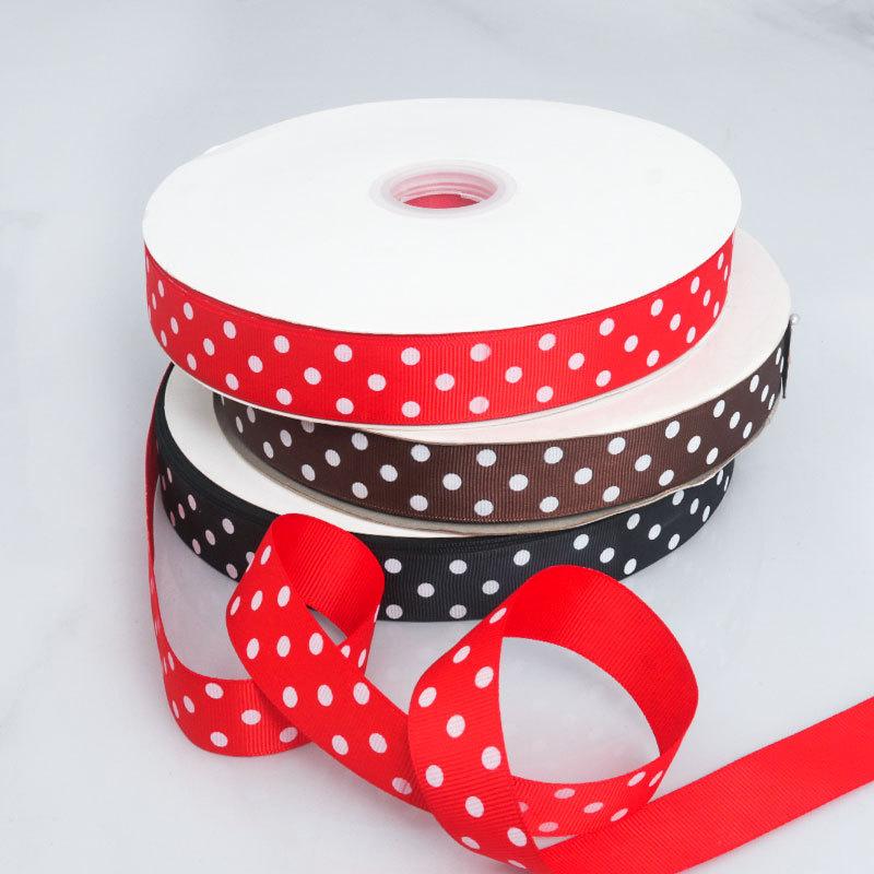 Dot Ribbon Colorful Ribbon Polka Threaded Ribbon Head Hair Accessories Hair Clip Bow Material Dot Ribbon Elegant Home Decorating Activity Supplies