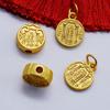 Підвіска-розпірка «П'ять Богів Багатства» з позолоченого металу та щасливі намистини для виготовлення прикрас