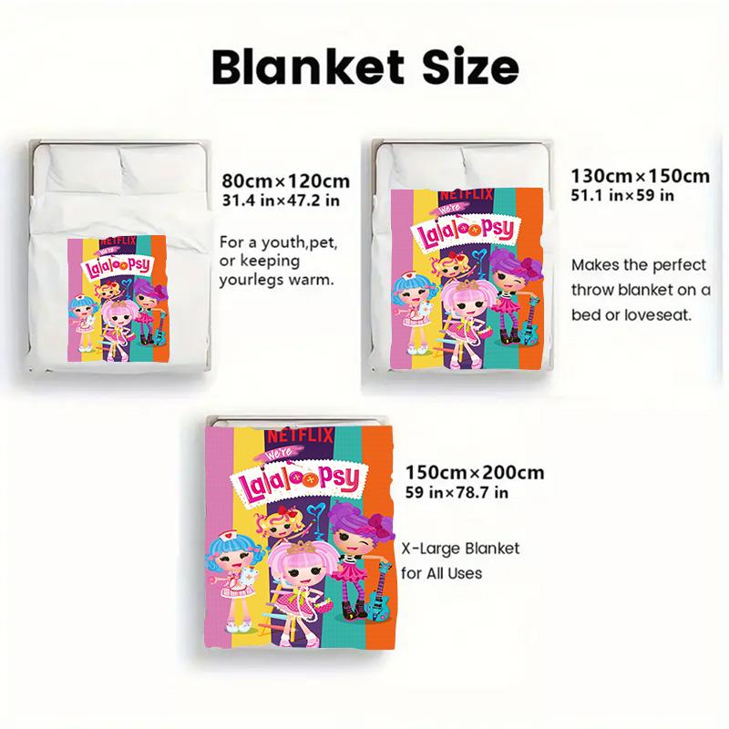 Lalaloopsy 2D Flat Pattern Flannel Blanket High Quality All Seasons Warmth and Comfort Perfect for Christmas Gifts.PMT0914156