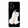 Black Silicone Case For Redmi Turbo 4 Pro A5 4G Case Cartoon Cat Soft Back Cover For Xiaomi Poco X7 Pro C71 Poco M7 4G Plus Case