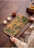 Xiangyunsha Double-Sided Waterproof Zen Tea Mat - High-End Chinese Style Dry Brew Tray Cloth