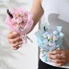 Fashion 7 Heads Rose Soap Flowers Mini Artificial Fake Plants Soap Flower Bouquet Wedding Birthday