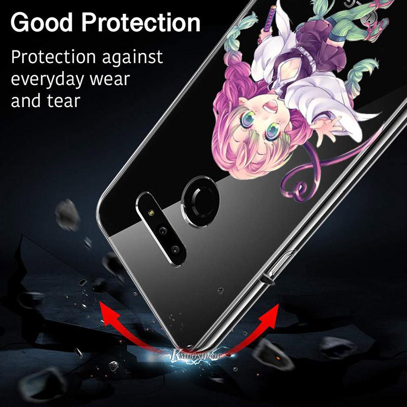 Forša Kimetsu No Yaiba priekš LG K92 K52 K62 K22 K71 K61 K51S K41S G8 G8S G8X V35 V50 V40 V50S V60 Q60 tālruņa futrālis