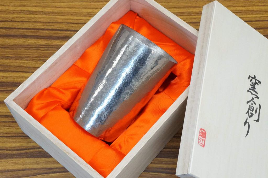 HORIE (T09KM270MGSV) Titanium Double-Walled Tumbler, Kiln-Made, 270cc, Polished Silver, Made in Tsubame, Niigata Prefecture