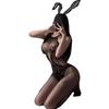Hot Collision! Man Desire Sex Net Socks Sexy and Thin Pure Desire Thin Ripped Onesie Temperament Black Stockings