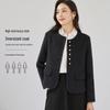 Handu Yishe Manteau Élégant Français pour Femme en Mélange de Laine Double Face