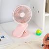 Rechargeable Clip Fan with LED Light Quiet Small Desk Fan 360 Degree Adjustable 3 Speeds Mini Personal Table Fan for Bed Office Camping