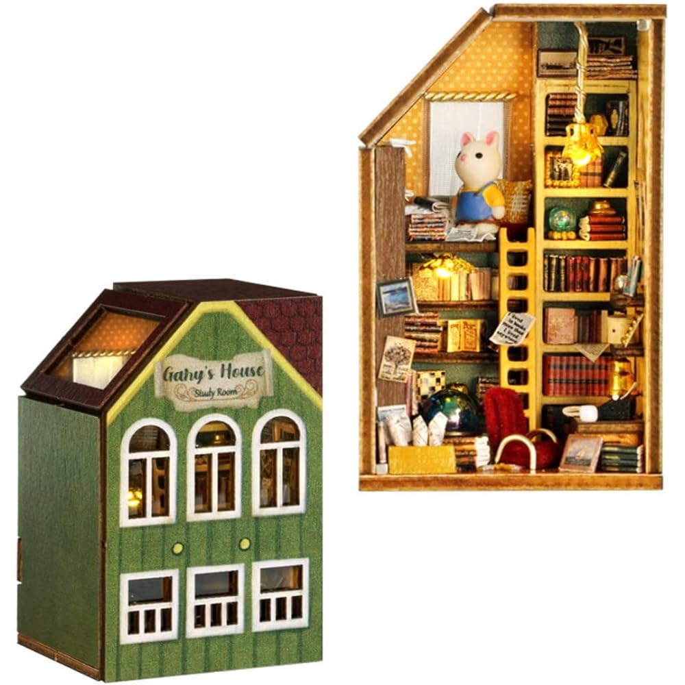

Cuteroom Gadry s House Wooden Dollhouse Miniature Toy Handmade Kit for Kids