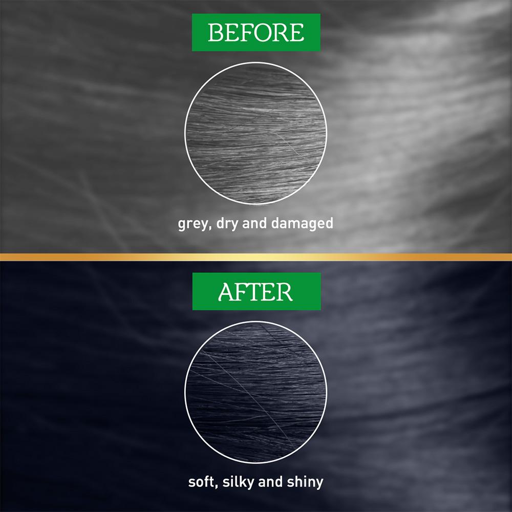 Color de Cabello Henna - Negro Azul Paquete de 2 - Vatika Naturals - Negro Azul 1.1 Color de Cabello