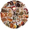 103053Pcs Autumn Ins Style Graffiti Stickers Cartoon Brown Decals Toy Diy Decoration Scrapbook Fridge Phone Bike Graffiti Gift