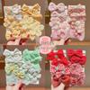 Children's Fabric Flower Hair Bands - No Damage, Cute Bow Accessories for Girls' Ponytails