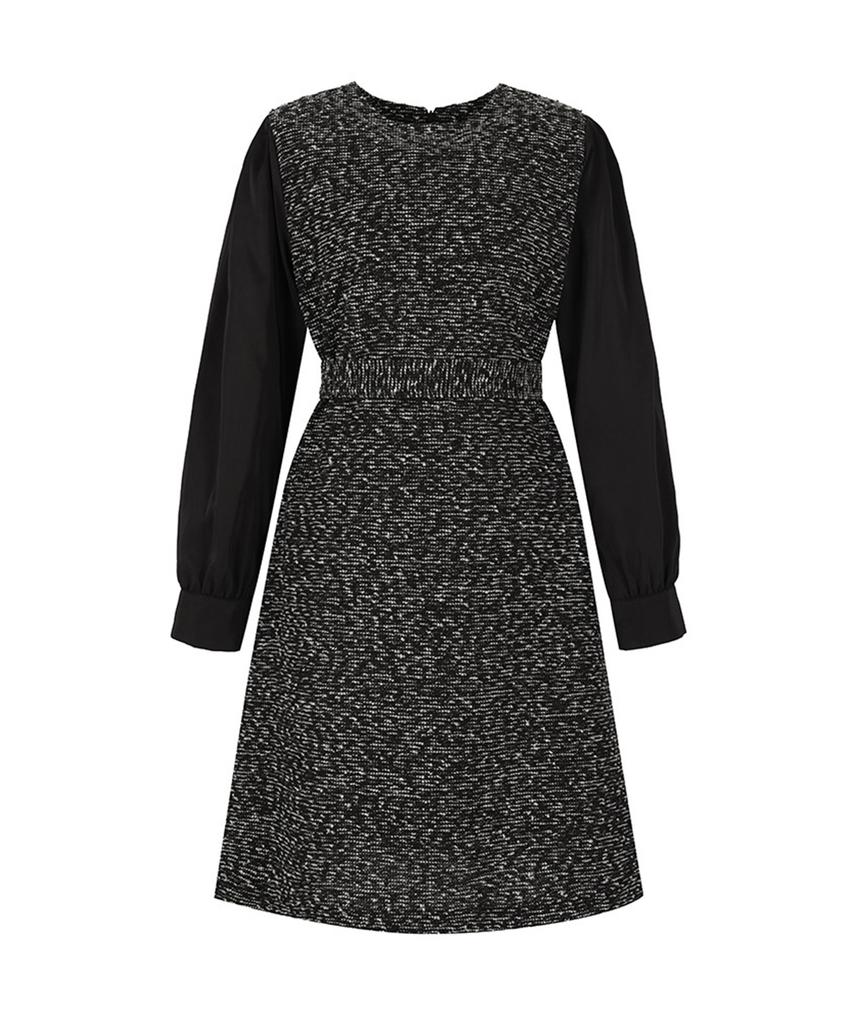 SOUP Color Mixed Sleeve Dress (Sabopf1)