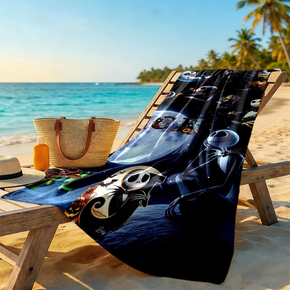 Christmas Nightmare Beach Towel High Absorbency & Quick-Dry Comfortable Lightweight