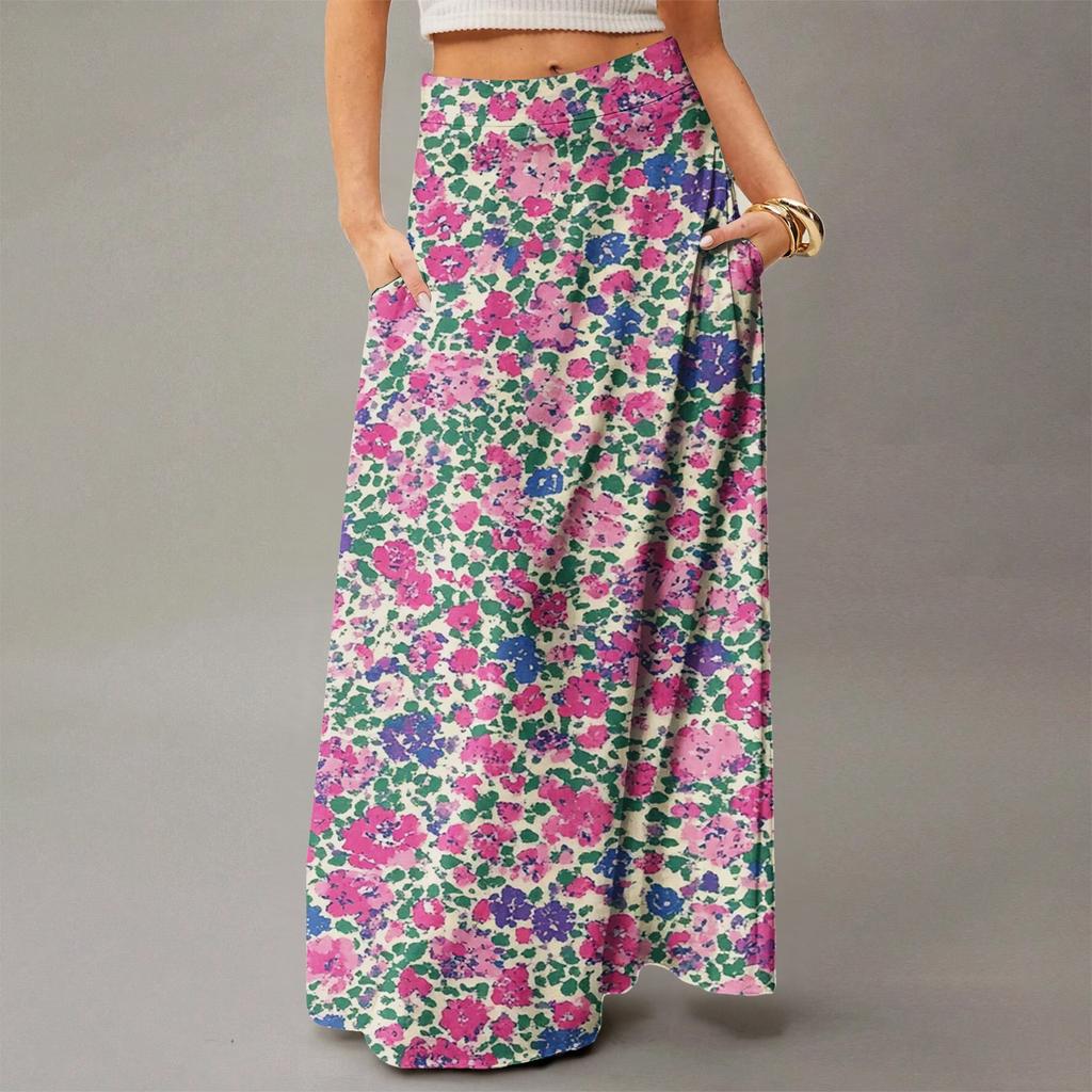 Women's Flowy Maxi Dress Regular Casual Summer Bohemian Skirt