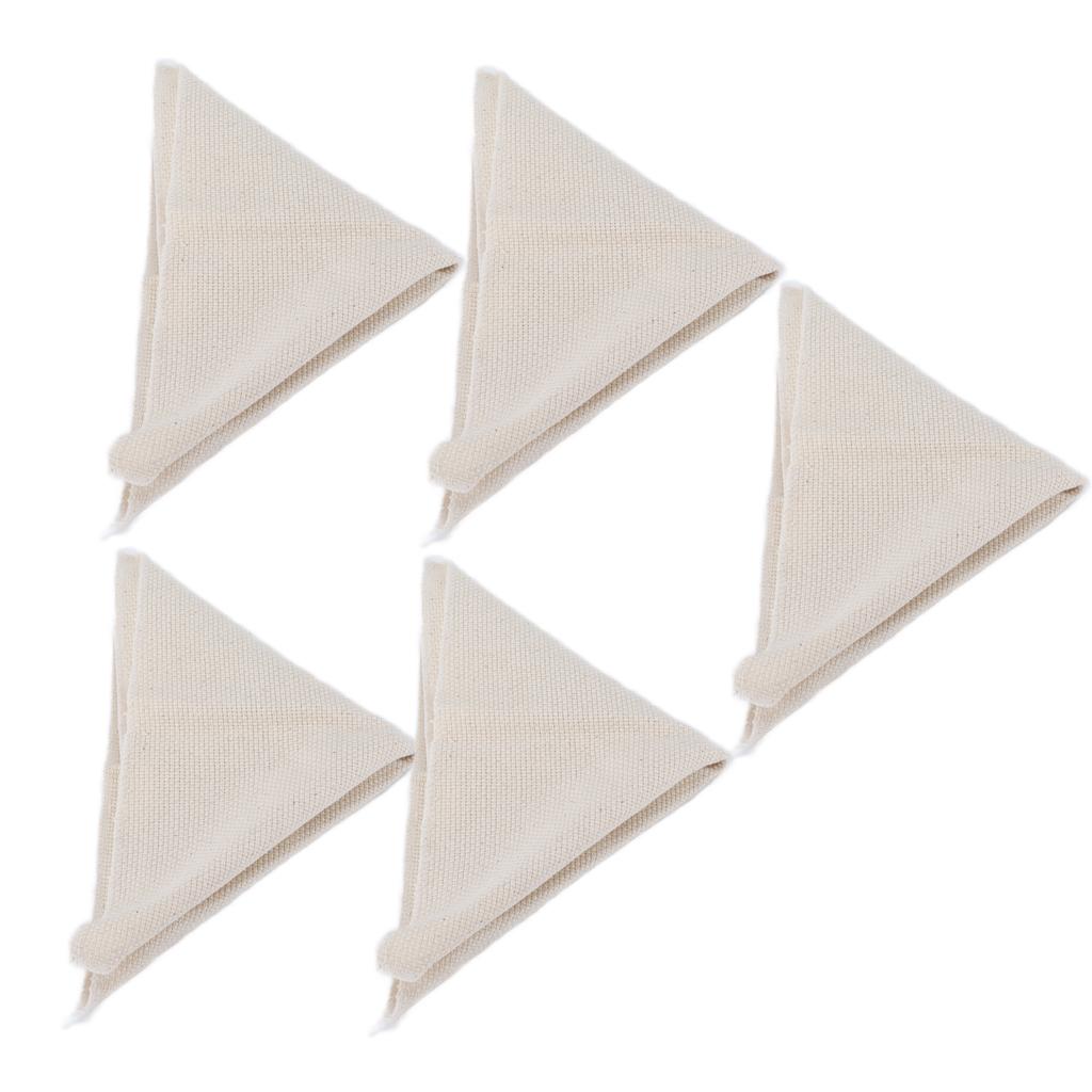 5Pcs Embroidery Fabric Soft Comfortable Easily Fold Portable DIY Material Kit for Sofas Cushions Pillows28x28cm