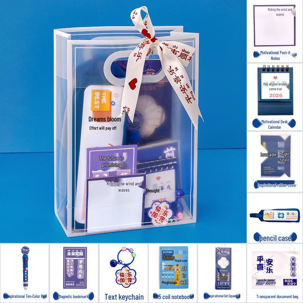 Scatola Regalo di Cancelleria Panda: Set Regalo di Ritorno a Scuola e Capodanno per Studenti