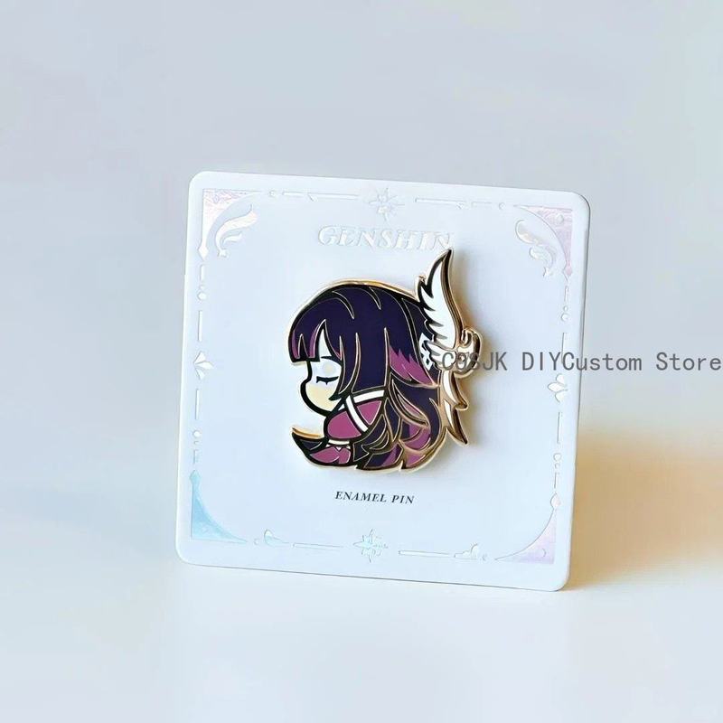Columbina Hyposelenia Genshin Impact Imitation Enamel Mini Metal Badge Brooch Ornament Clothing Game Cosplay Collection Gift