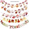 Cartoon Weihnachtsfeiertagsbanner und Hängeflaggen