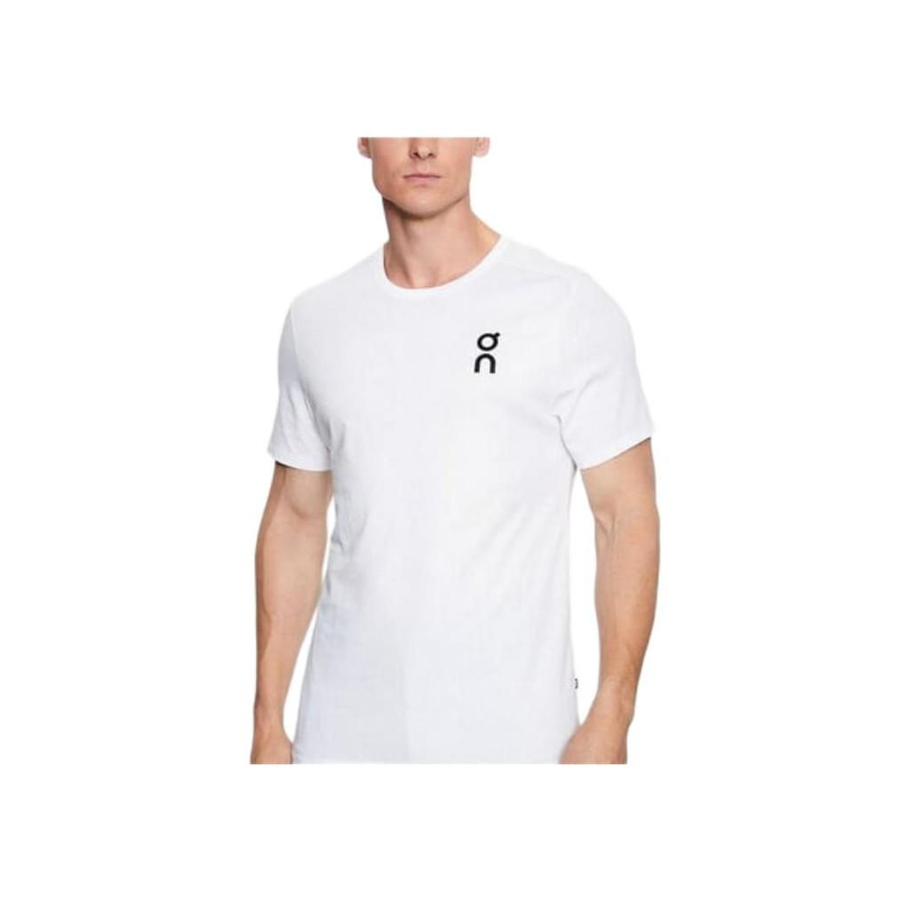 On Frt Logo Printed Fitted Crew Neck Short Sleeve T-Shirt Men T-Shirts White 1MD10540069
