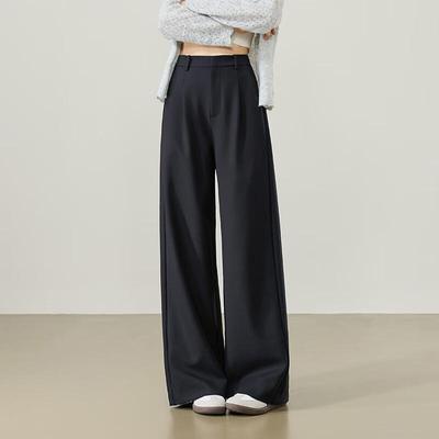 Ese-Y Women's Acetate Wide-Leg Suit Pants