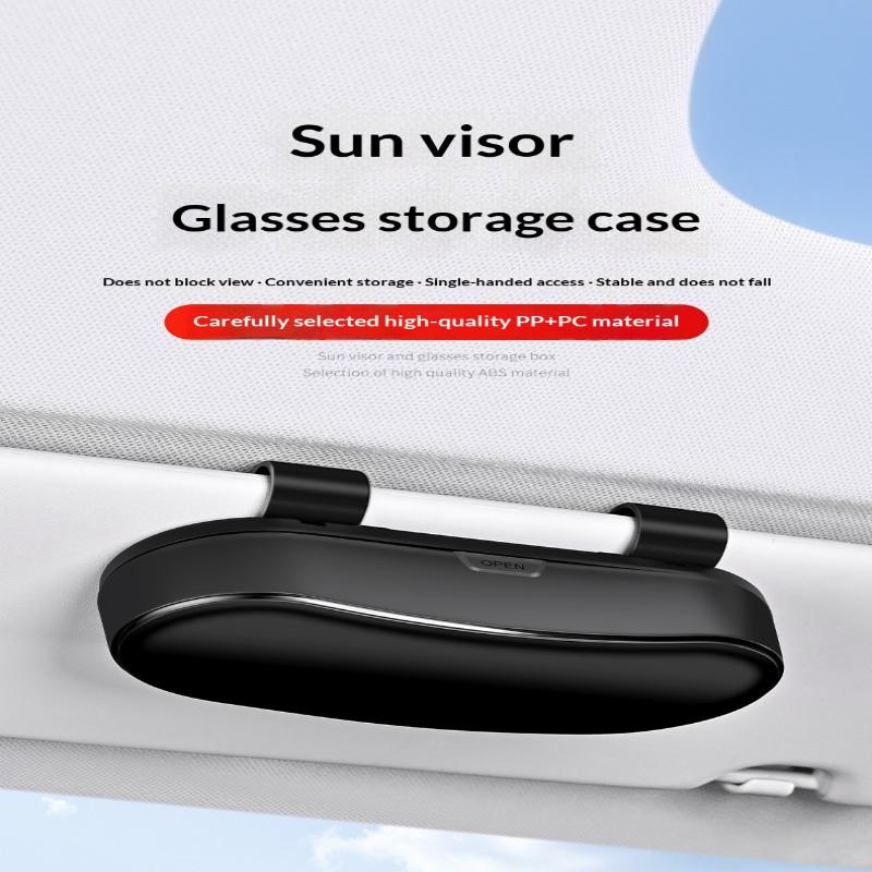Cutie Ochelari Auto Suport Portabil Ochelari de Soare Auto Suport Ochelari de Condus Carcasă Ochelari Cutie Depozitare Multifuncțională Parasolar