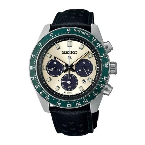 

SEIKO SSC943P1 Solar Quartz Chronograph Watch, White