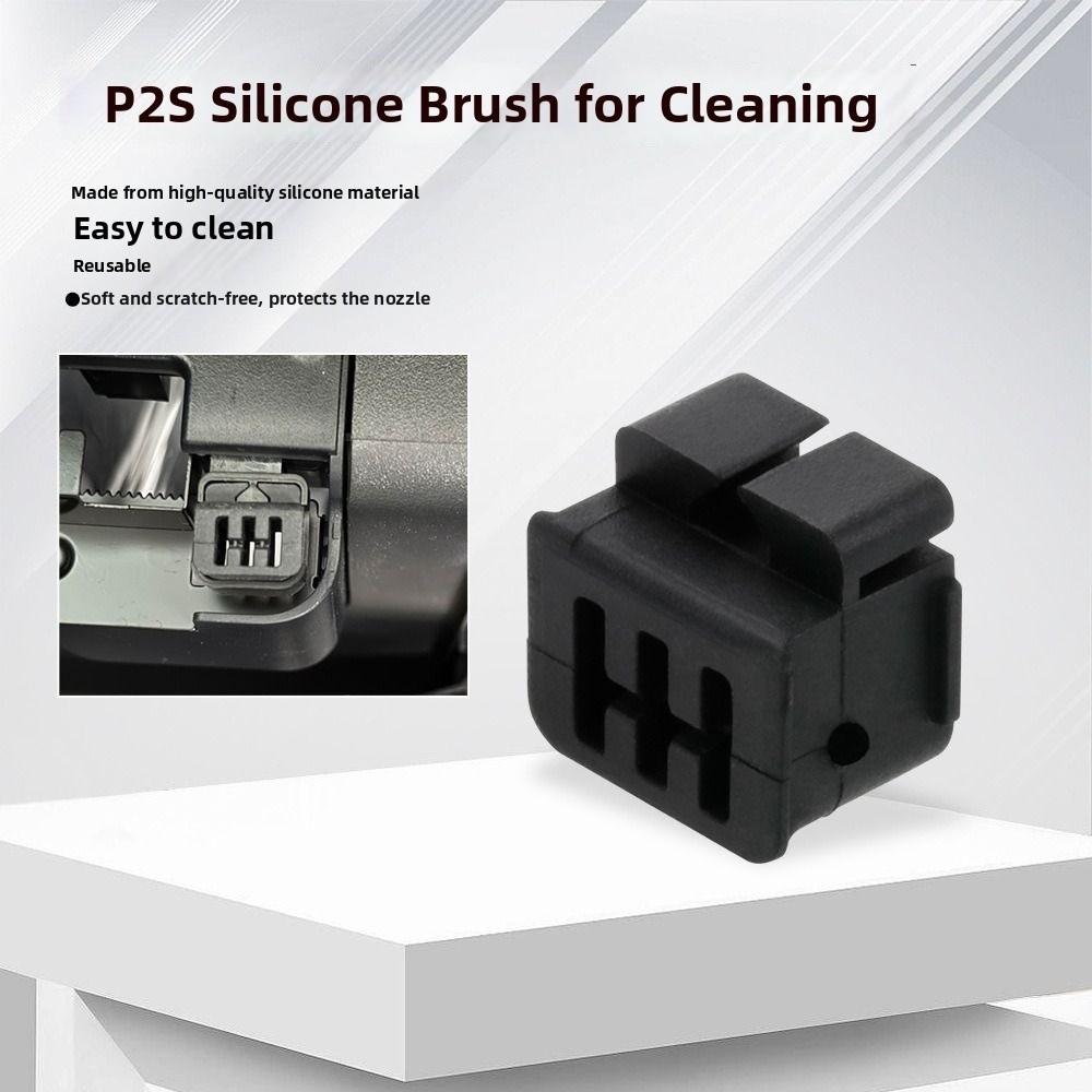 Easy Installation Nozzle Wiper Heat-resistant Wear-resistant Silicone Brush High Quality Hotend Wiper for Bambu Lab H2D/H2C/P2S