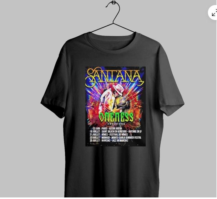 

Carlos Santana Oneness 2025 Tour , Size S-5Xl Unisex T-Shirt XXXXL