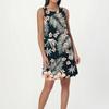 Women's Fashion Beach Dress Sleeveless Round Neck Floral Print Dress