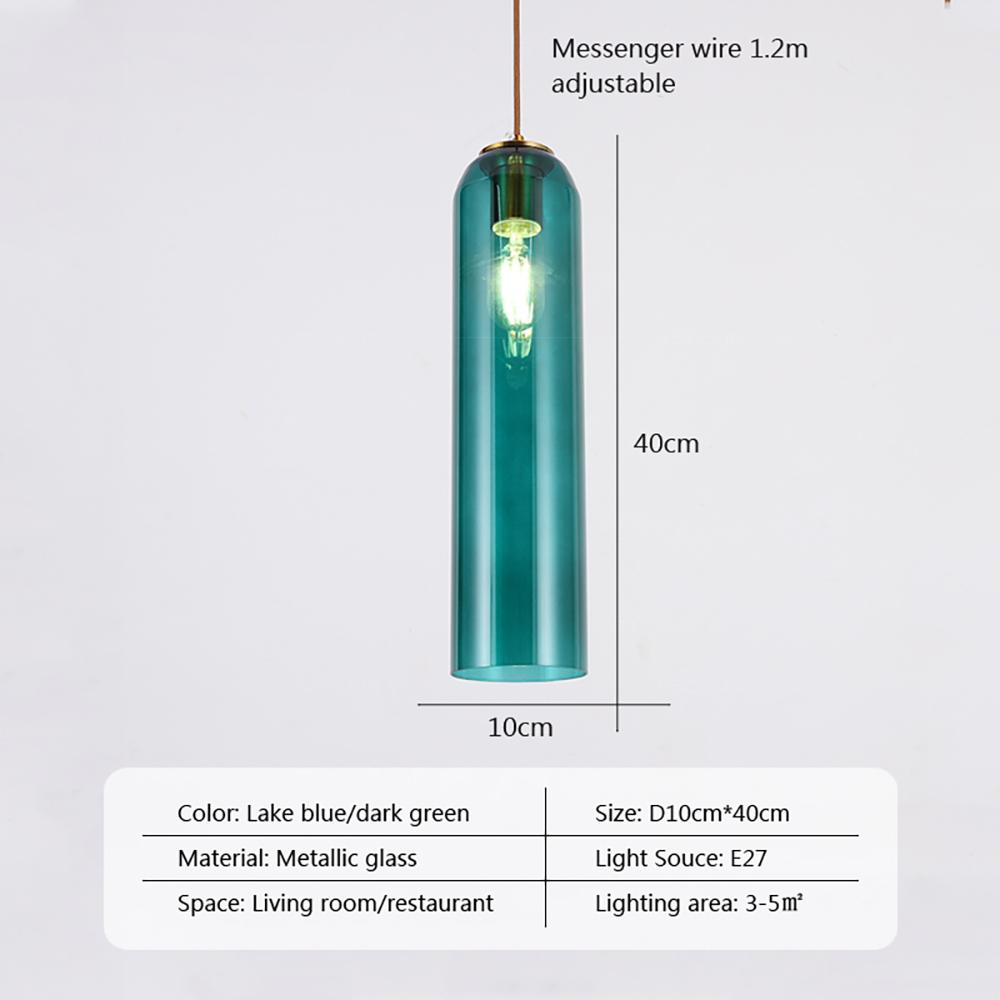 Modern LED Pendant Light Stained Glass Hanging Lamp Room For Bedside Bedroom Dining Room Living Room Illumination Fixture Lustre