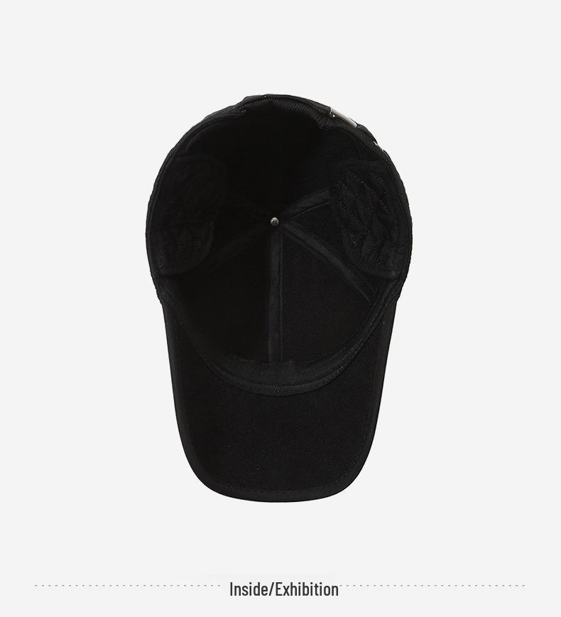 Șapcă de Baseball de Iarnă pentru Bărbați, cu Protecție pentru Urechi, Rezistentă la Vânt, din Bumbac, Casual, pentru Bărbați de Vârstă Mijlocie și Vârstnici.