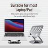 Foldable Metal Laptop & Tablet Stand with 360° Rotation and Double Rod Support