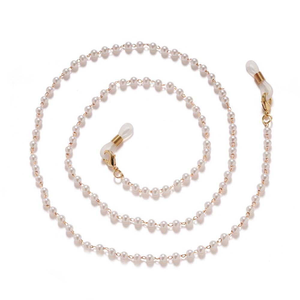 Fashion Pearl Glasses Chain Metal Anti-loss Sunglasses Lanyard Multi-purpose Neck Strap Cords For Women Glasses