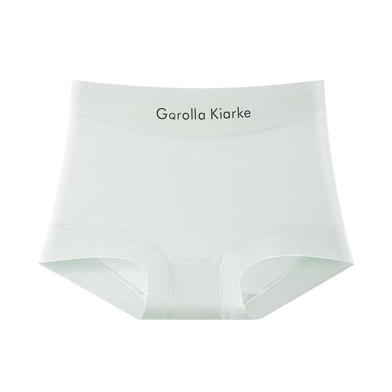 

Женские хлопковые антибактериальные трусы на весну и осень с удлиненной ластовицей, высокой талией, поддерживающим эффектом для живота, с плоским углом M мятный зеленый