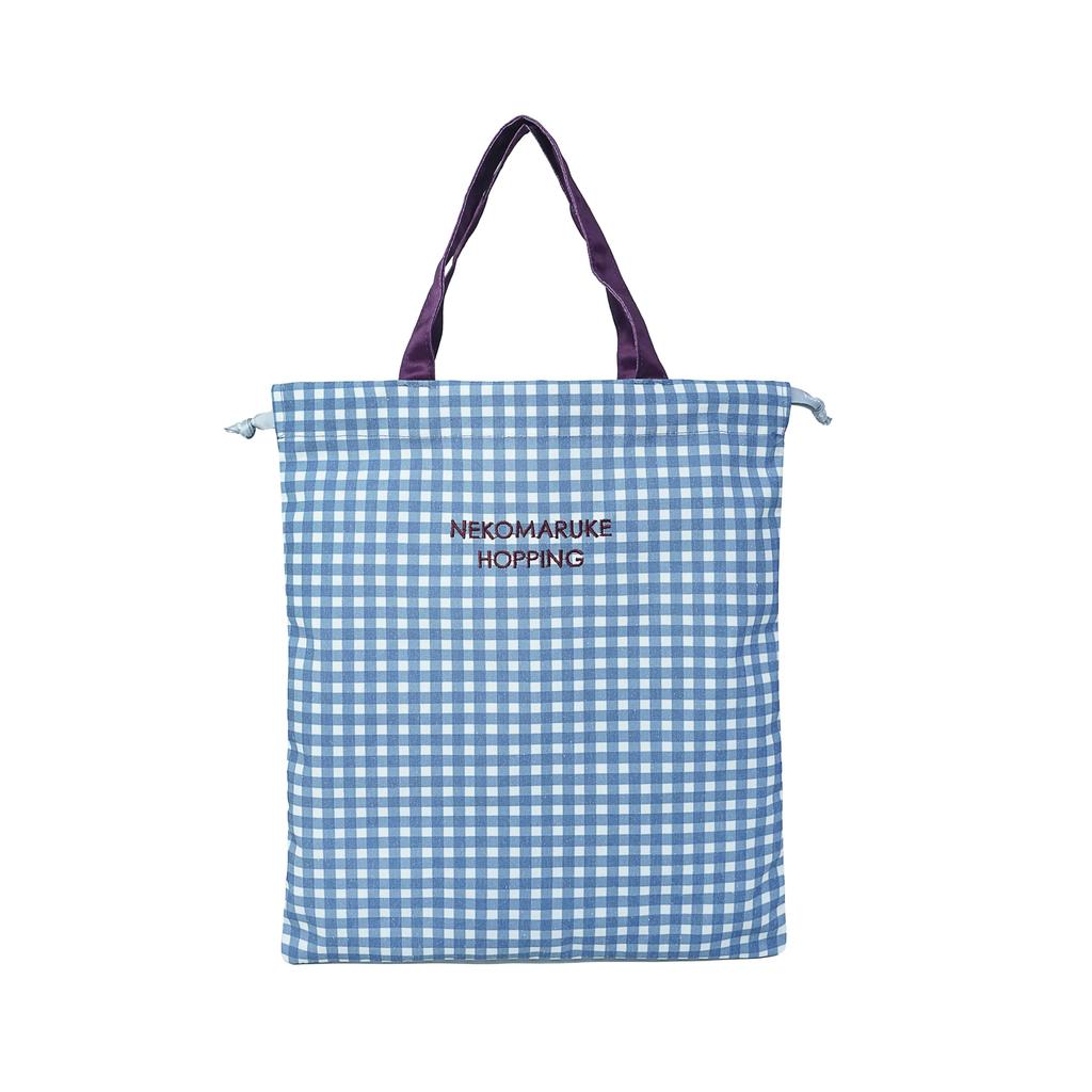 Cat Maruke Drawstring Bag BL [Kusuguru Japan]