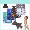 Ultra Soft Bamboo Charcoal Cloth Diaper For Babies With Adjustable Pocket Design