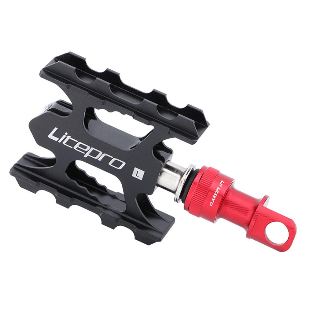 Aluminum Alloy Lp Litepro Folding Bike Pedal Quick Release Buckle For Brompton Pedal Accessories