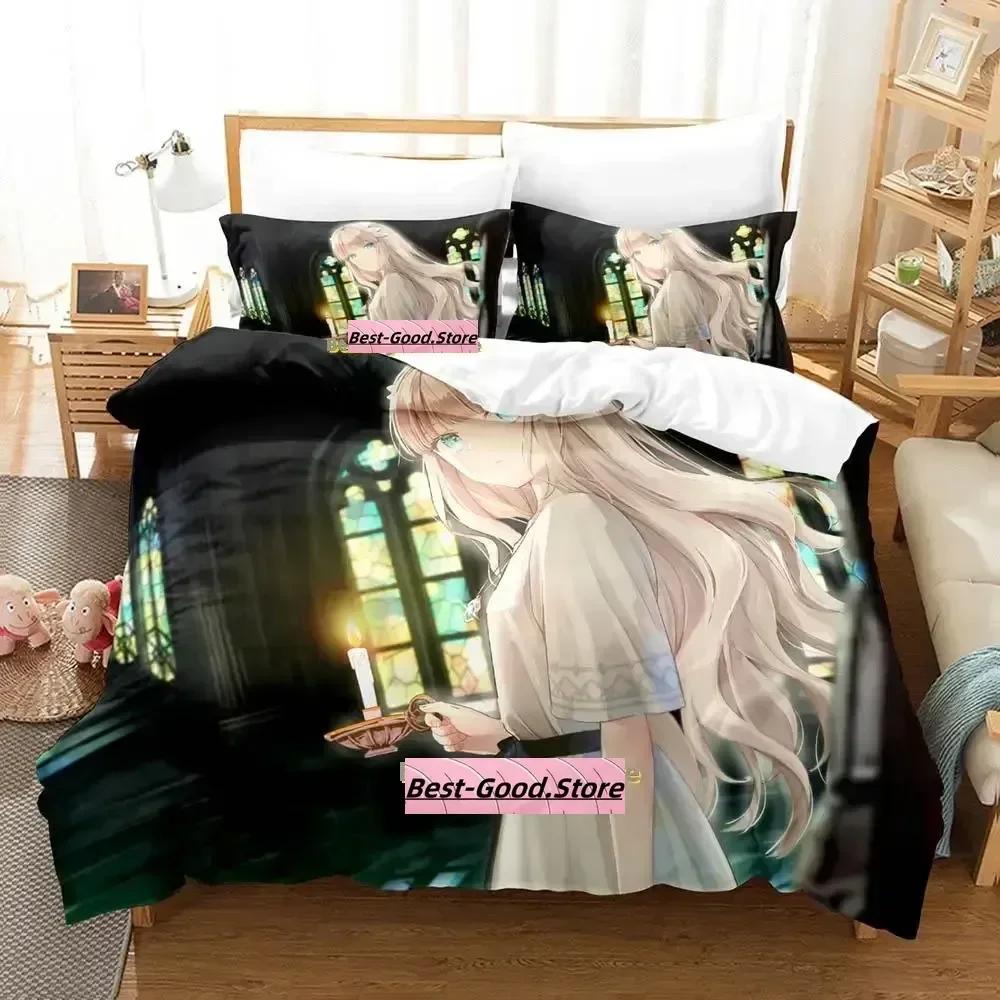 Gamw ENDER LILIES Quietus of the Knights Bedding Set Printed With Pillowcase Bed Duvet Cover Soft Single Double Queen Super King