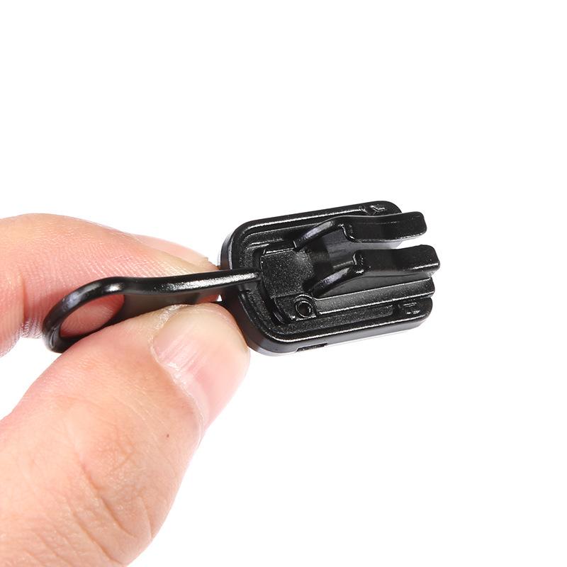 Down Jacket Double-Sided Zipper Head, Clothes Jacket Repair Metal Pull Lock Head Accessories Universal Replacement Resin No. 5 No. 8